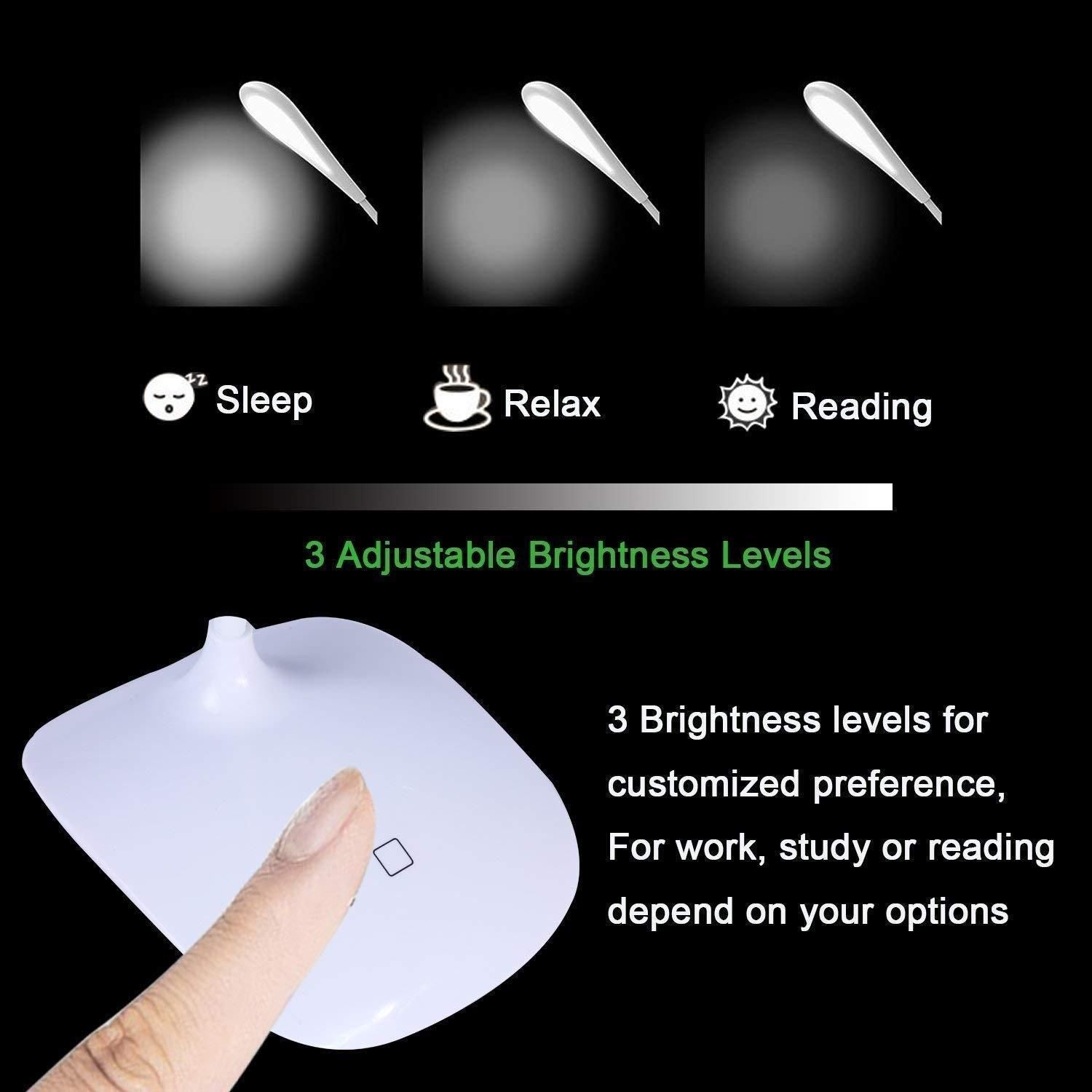 Flexible USB Led Desk Lamp USB rechargeable.