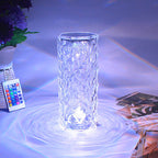 Crystal Table Lamp 16 Color Changing RGB Rose Diamond (Multi-Color)